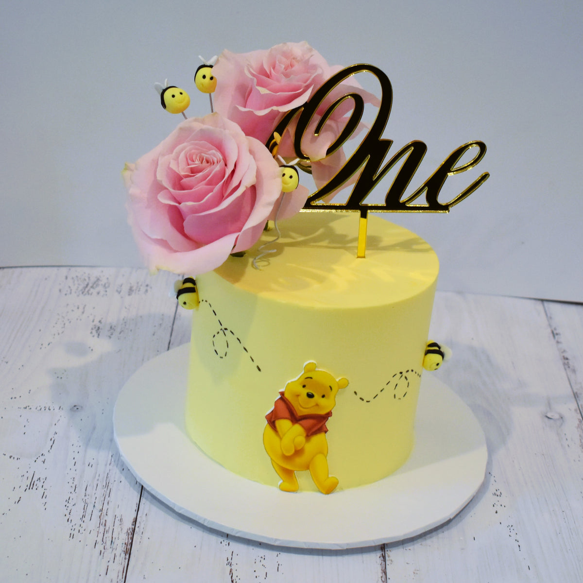 Winnie the Pooh First Birthday Cake