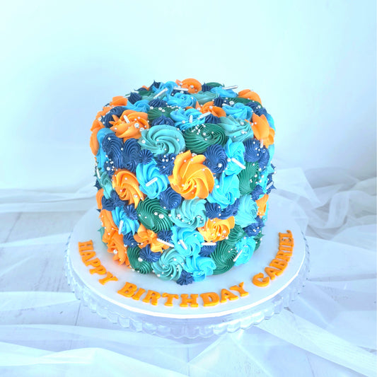 Multicoloured Celebration Cake