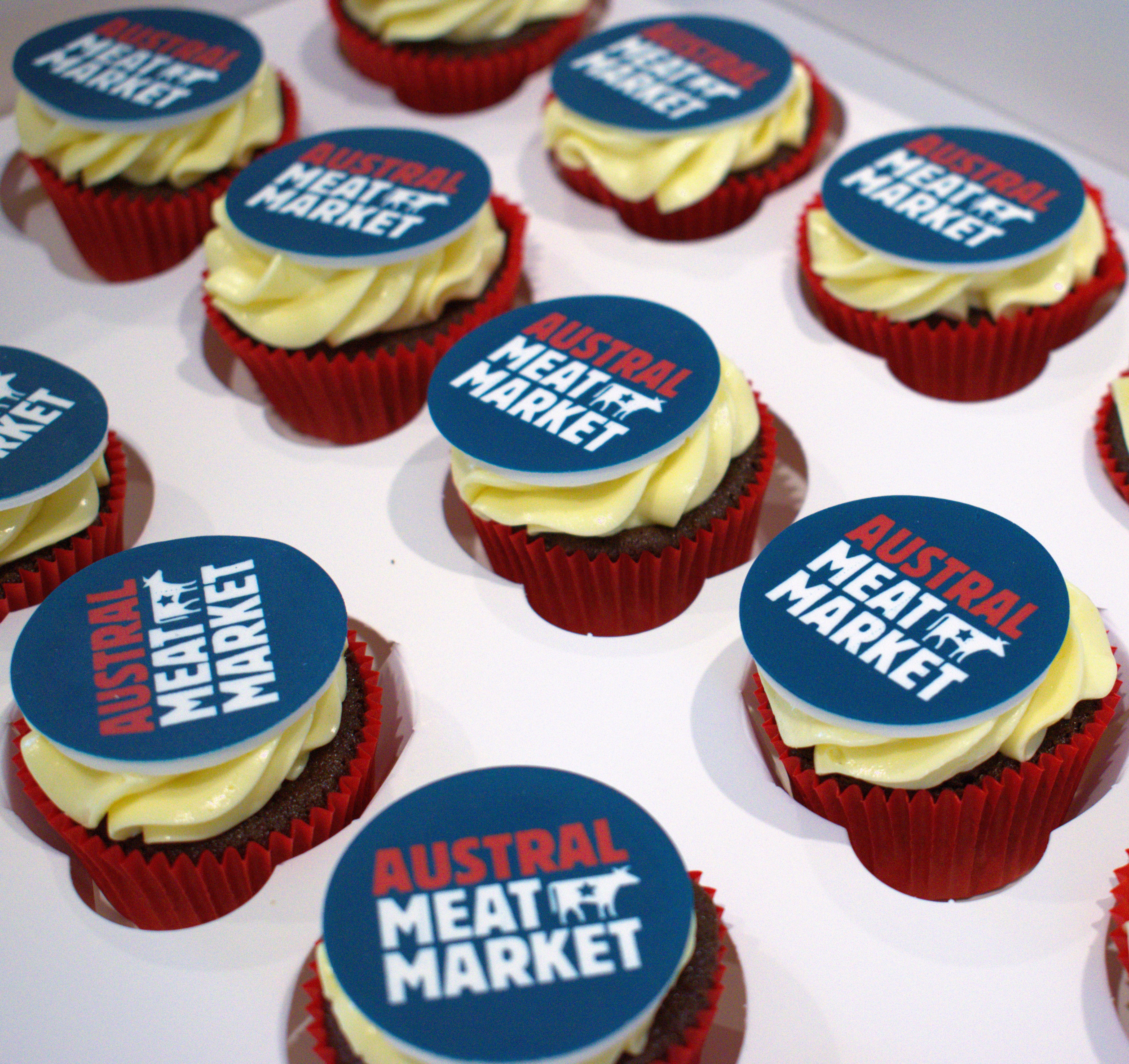 Corporate Logo Cupcakes