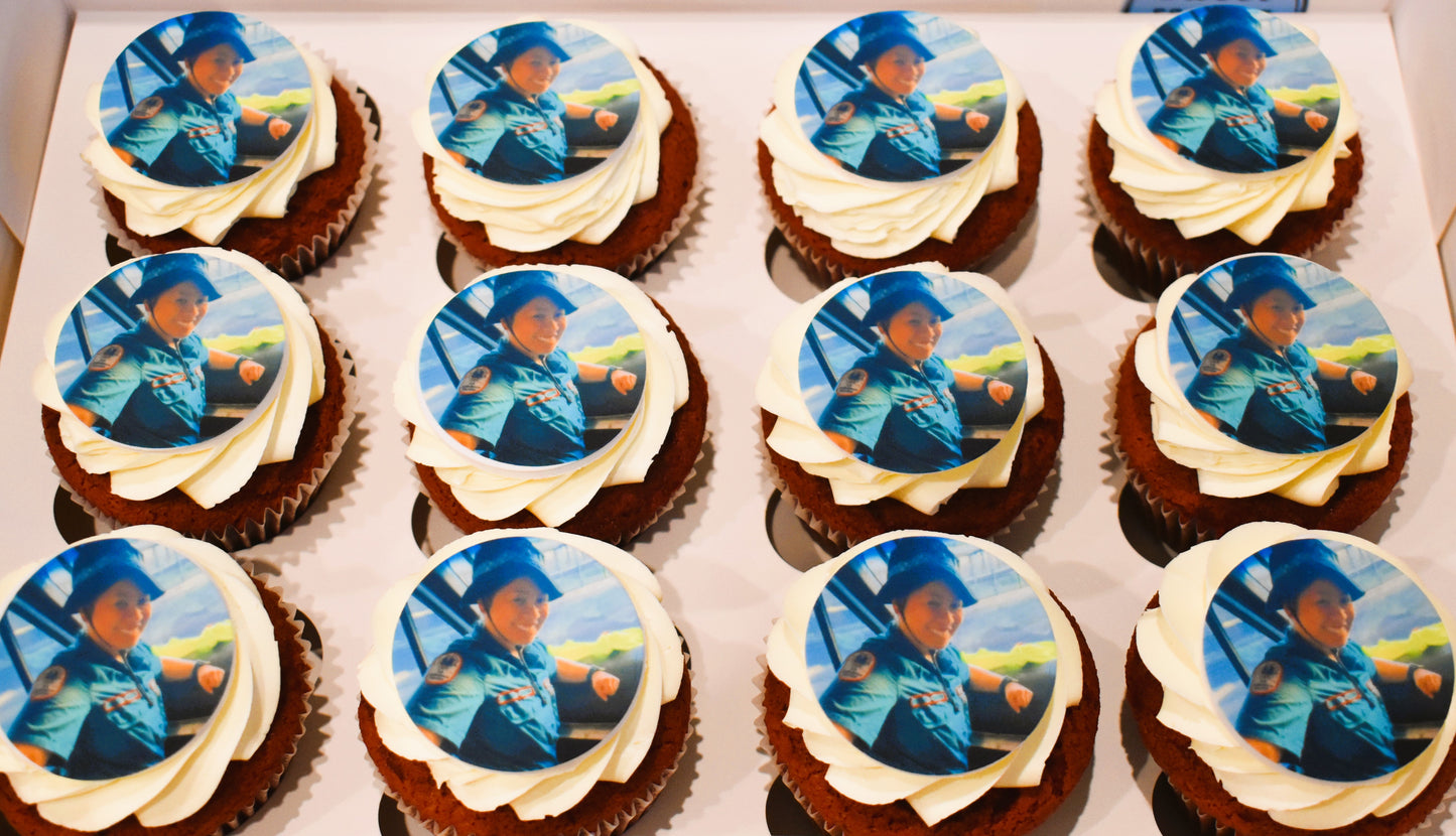 Edible Image Cupcakes - Upload Your Own Image