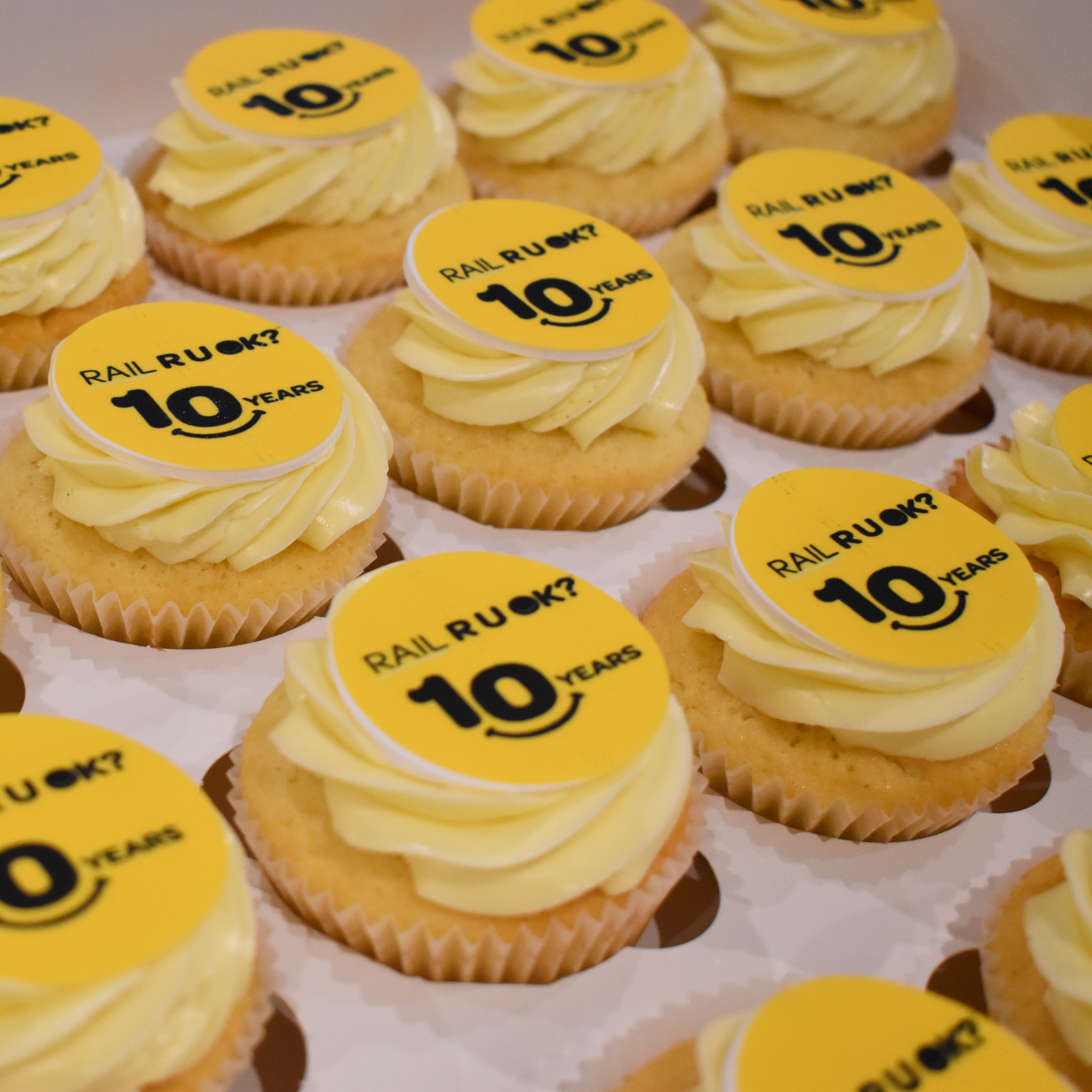 Corporate Logo Cupcakes