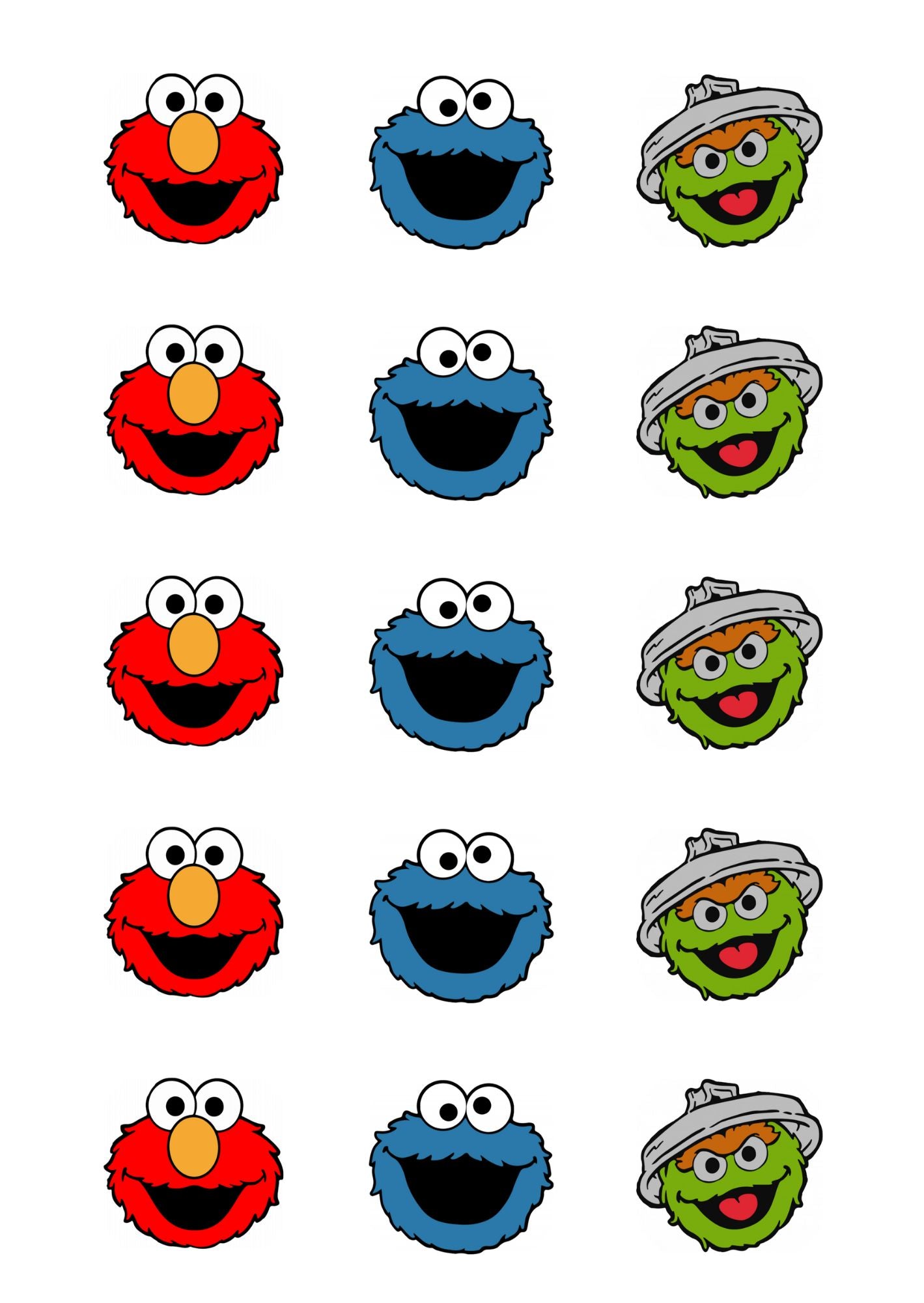 Sesame Street Cupcakes