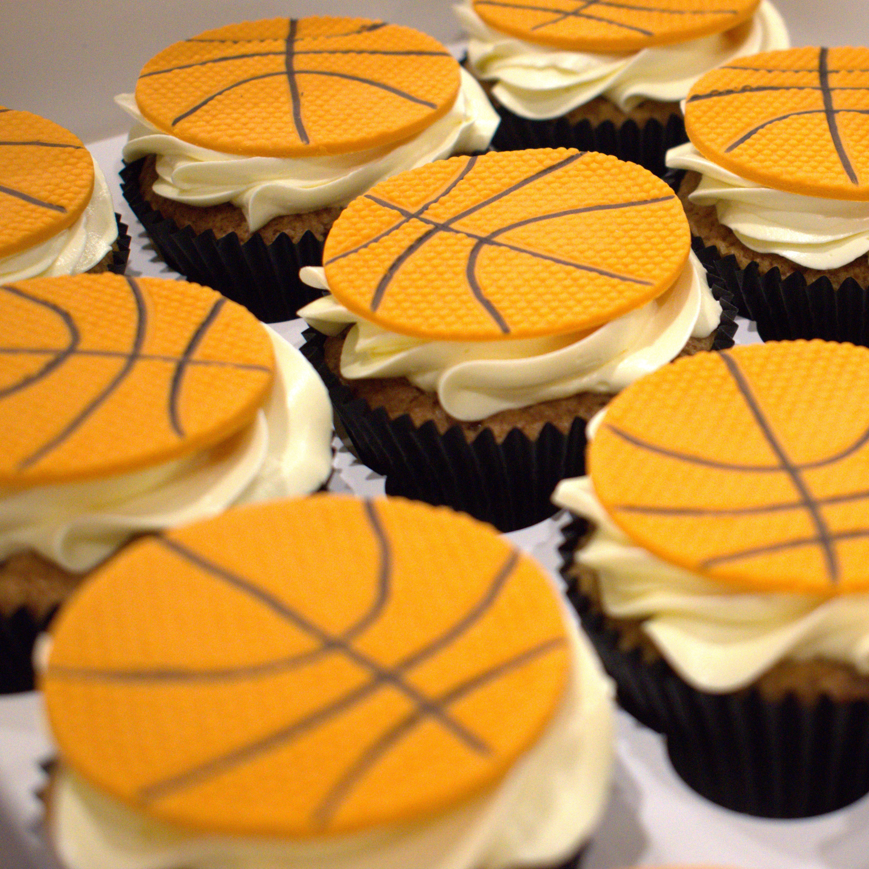 Basketball Themed Cupcakes