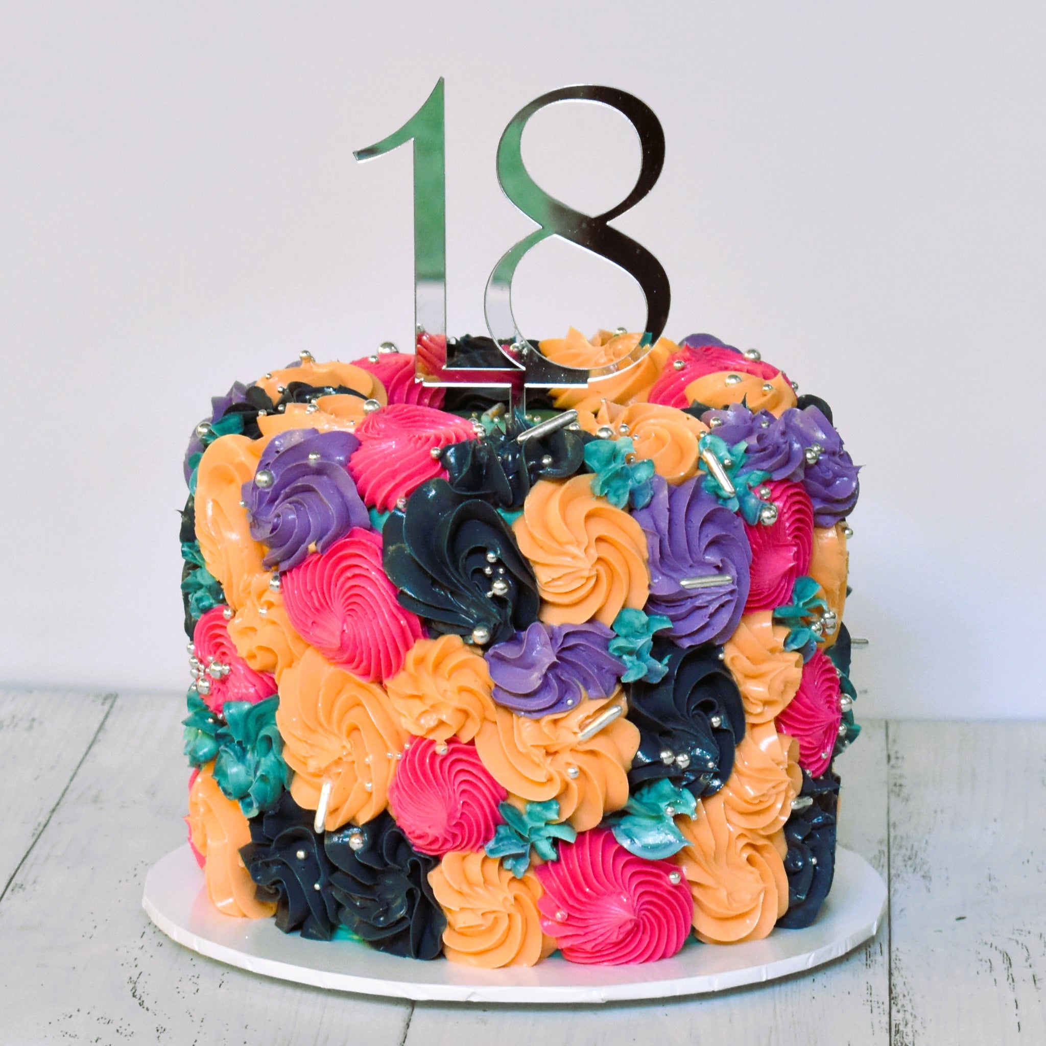 Multicoloured Celebration Cake