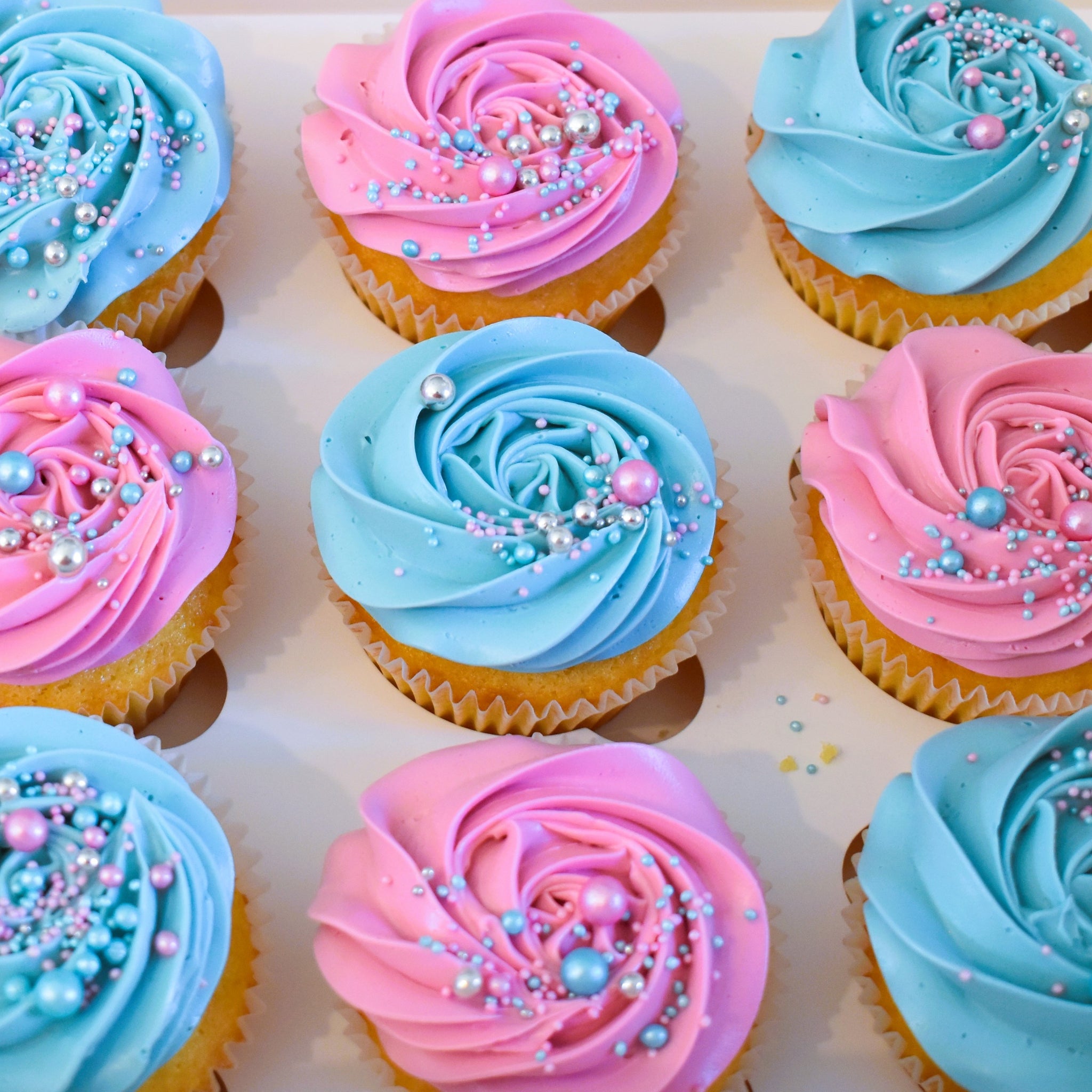 Gender Reveal Cupcakes