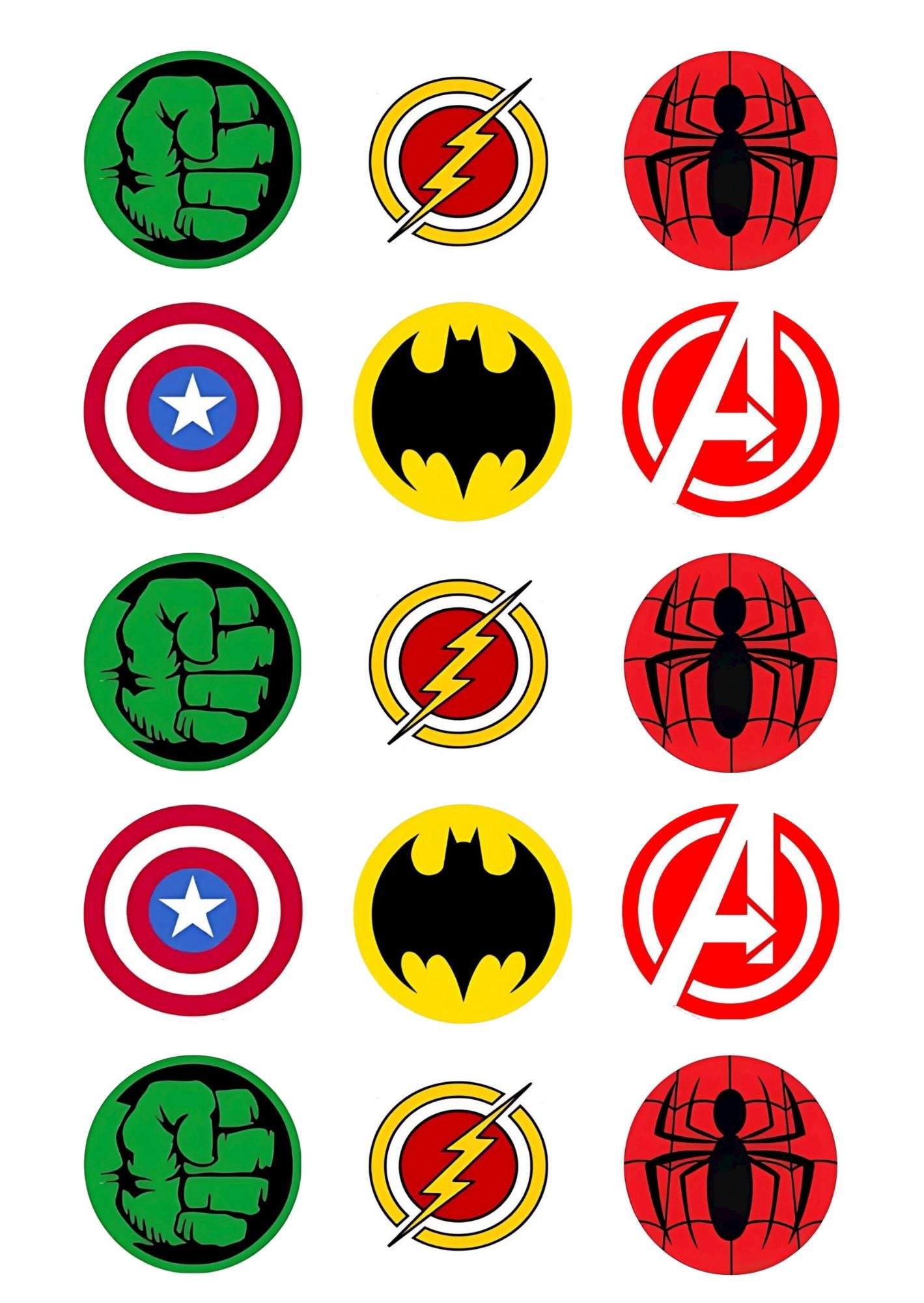 Superhero Cupcakes